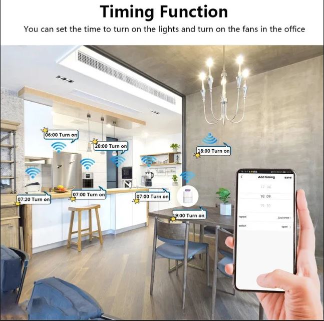 Smart Switch: 1-Gang Wi-Fi + BLE Panel with Neutral