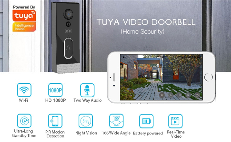 TUYA Outdoor Video Doorbell DDV-205