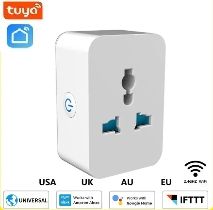 Tuya Smart  WiFi Universal Plug 16A With Energy Monitor