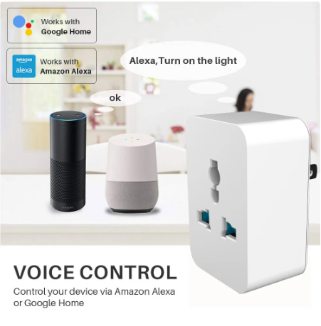 Tuya Smart  WiFi Universal Plug 16A With Energy Monitor