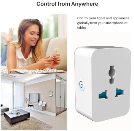 Tuya Smart  WiFi Universal Plug 16A With Energy Monitor