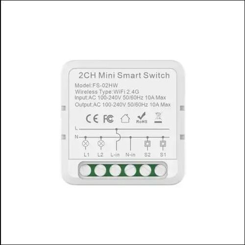 2 gang Smart Wi-Fi Mini Switch 16A
