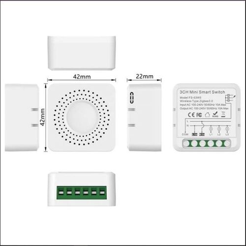 Smart Wi-Fi Mini Switch: 1-gang 16A With Energy Monitor
