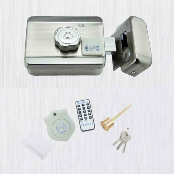 Electric Rim Door Lock with Remote & Card