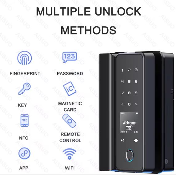 TUYA WIFI Smart Glass Door Lock