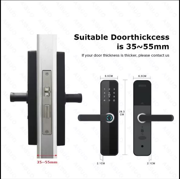 Electric Digital Fingerprint Smart Door Lock
