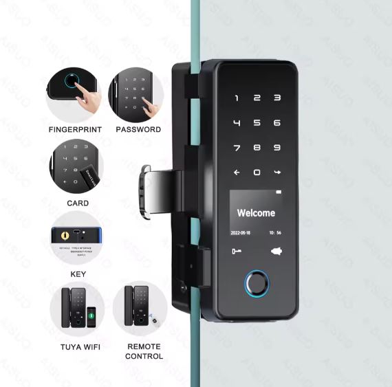 TUYA WIFI Smart Glass Door Lock