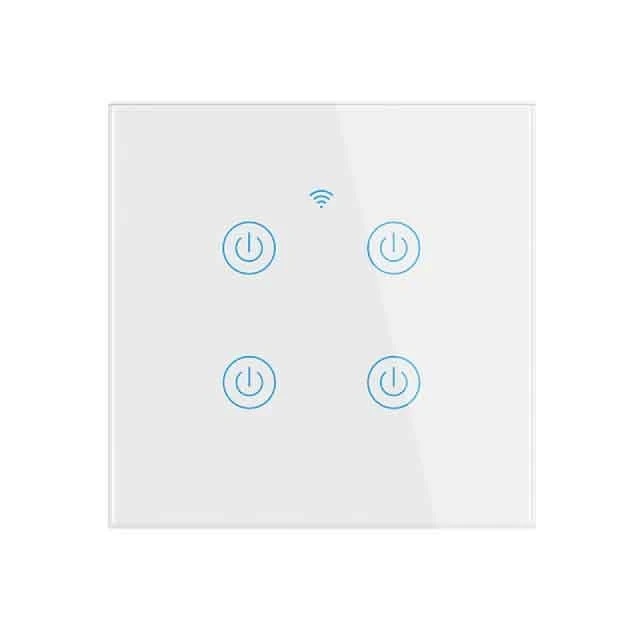 Smart Home 4gang Switch Panel – EU/UK Edition