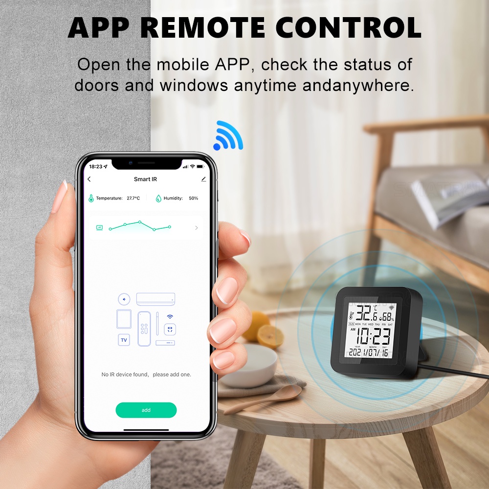 Wi-Fi Smart IR Remote Control and Temperature and Humidity Sensor