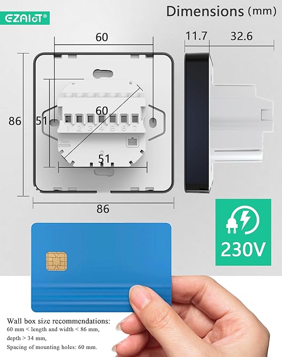 Smart Home Thermostat Control Panel