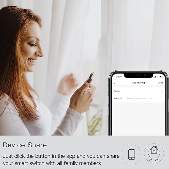 Smart Home 4gang Switch Panel – EU/UK Edition