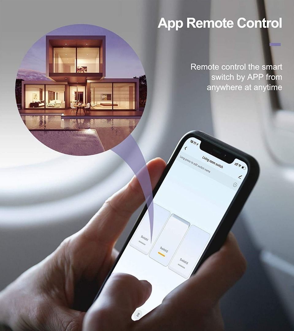 Smart Home 4gang Switch Panel – EU/UK Edition