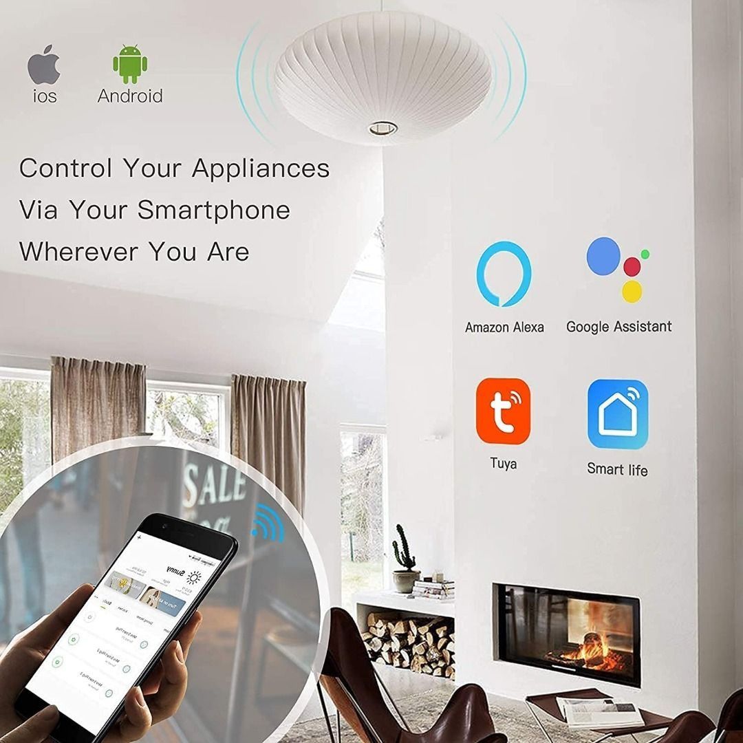 Smart Home 4gang Switch Panel – EU/UK Edition
